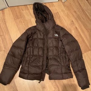 Women’s North Face Brown Puffer Jacket